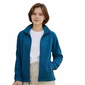 Columbia Teal Fleece Jacket